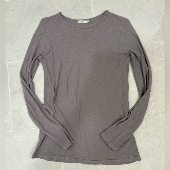 COMUNE Tops - Comune Heathered Grey Tissue Paper T-shirt Size Small